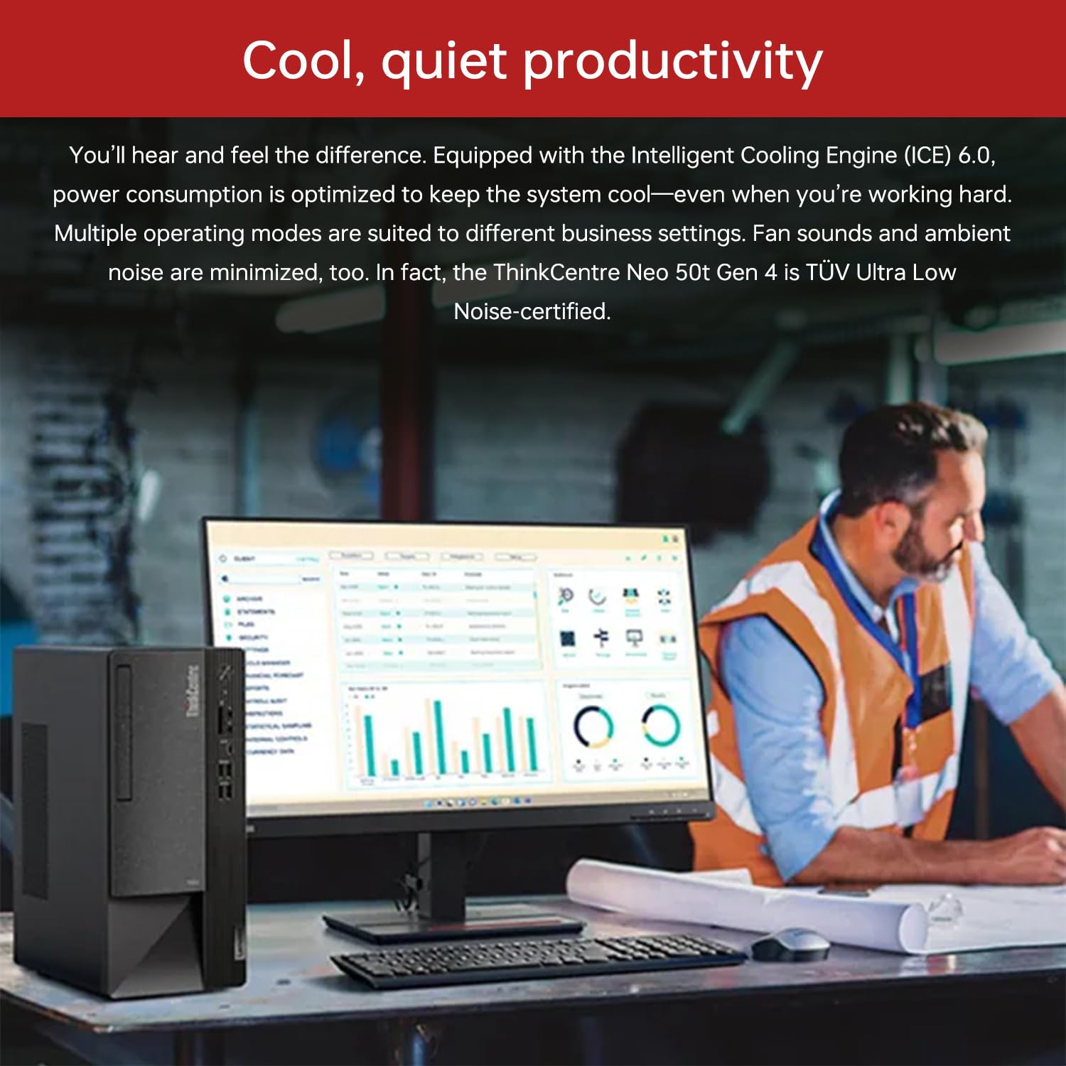 Amazon.co.jp: Lenovo ThinkCentre Neo 50t Tower デスクトップ、第13